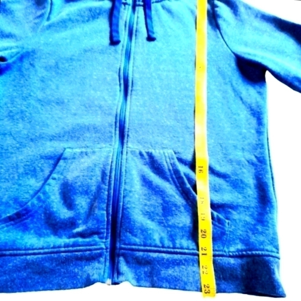 MONDETTA Hoodie full Zippered blue womens Medium - Picture 4 of 5
